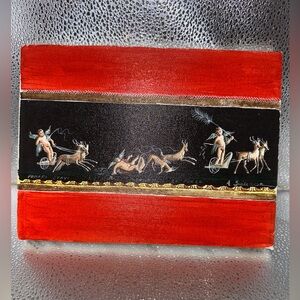 Italian Pompei Scavi Casa Vettii La Corsa Painting Cherubs Chariot
Deer Signed